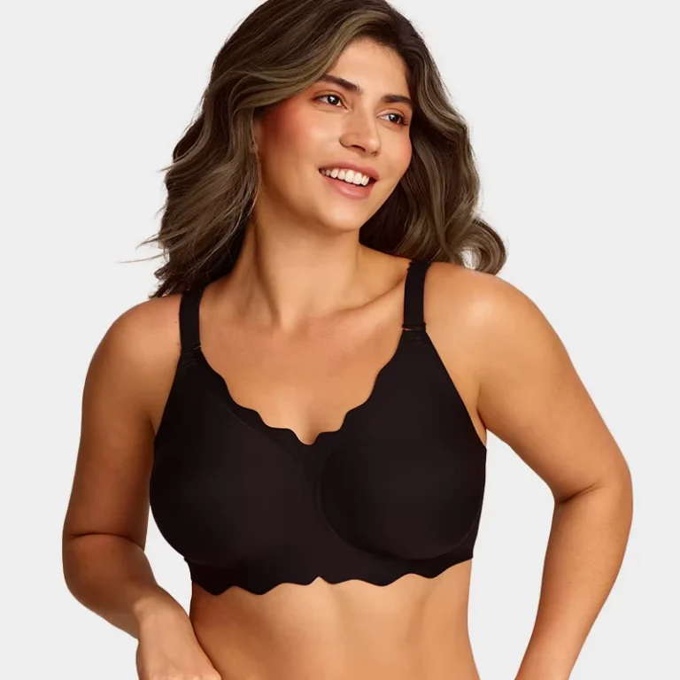 Women-Bras-No-Underwire-Scalloped-Push-Buttery-Soft-Tshirt-Bra-Comfort-Adjusted-straps-Seamless-Full-Coverage-Convertible