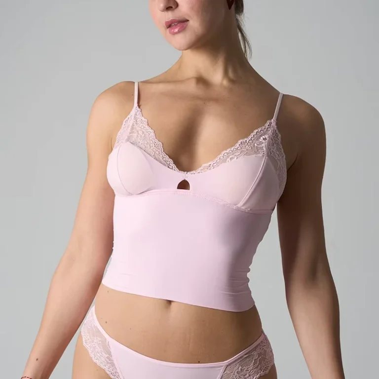 Women-Breathable-Lace-Cami-Top-Padded-Triangle-Cup-Bralette-Slim-Fit-Short-Tank-Top-Soft-Comfortable-Skin-friendly-Camisole