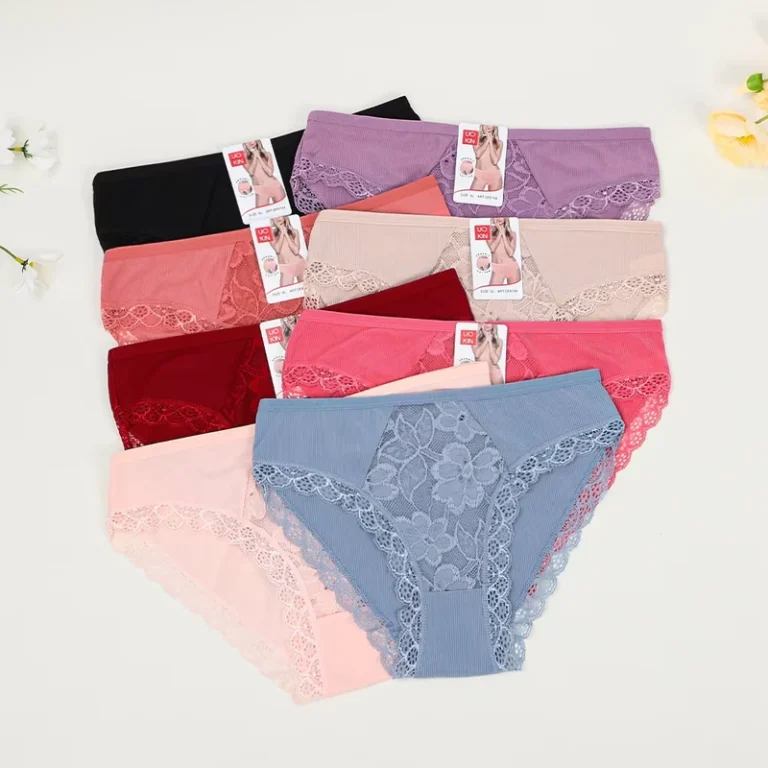 Women-Common-Panties-Pack-12-Pcs-Ladies-Panty-Cotton-Lace-Underwear