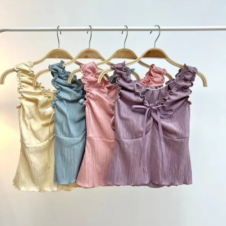 Women-Tank-Tops-Sexy-V-Neck-Camisole-With-Lace-Tie-Design-Summer-Sleeveless-Vest-Top-Bow-Tie