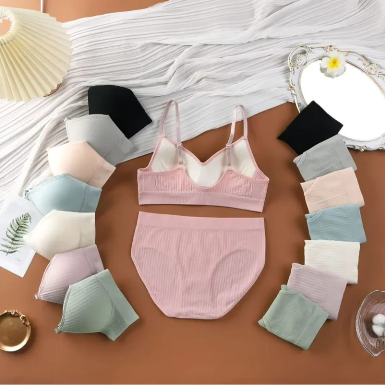Womens-Beautiful-Back-Seamless-Tube-Top-Bra-and-Briefs-Panties-Set-New-Cotton-Crotch-Panties-Bra-Underwear-Wrap-Free-Size