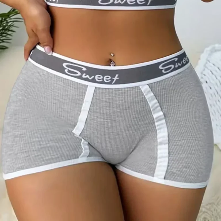 Womens-Boxer-Briefs-for-Sports-and-Fitness-Comfortable-Lingerie-Cotton-Panty-for-Women-Breathable-Mid-Waist-Safety-Panties