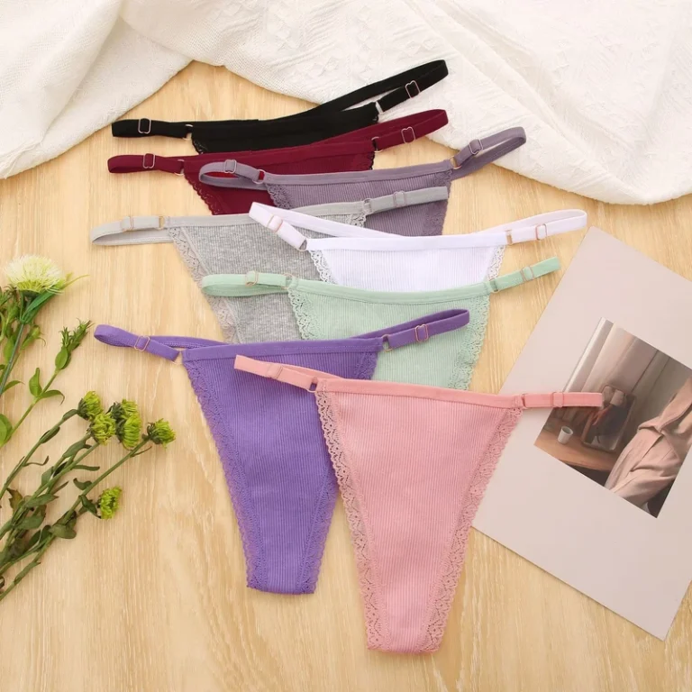 Womens-Breathable-Cotton-Adjustable-G-Strings-Thongs-High-Quality-Ladies-Sexy-Embroidery-Lace-Low-Rise-Thin-Triangle-Panties