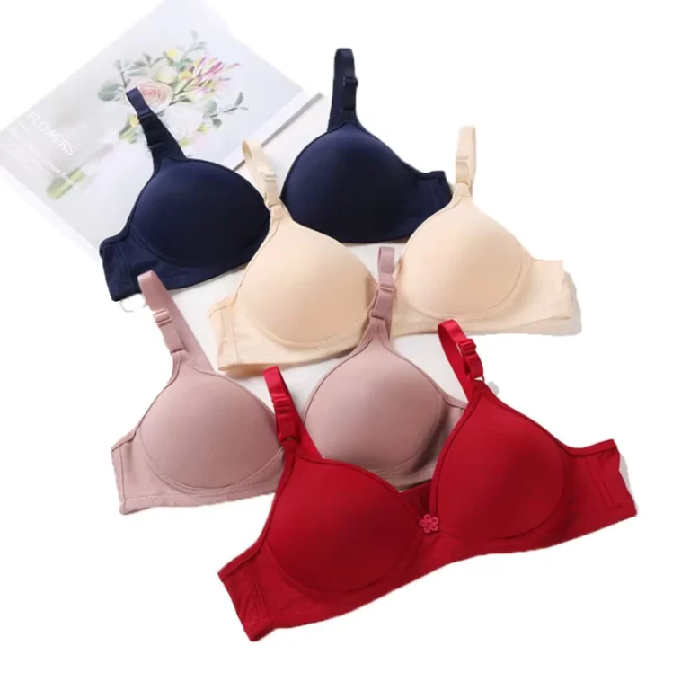 Womens-Convertible-Seamless-Wire-Free-Bra-Gathering-Girl-Bra