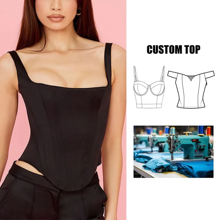 Womens-Elastic-Tight-Black-Camisole-Square-Collar-Casual-Short-Tank-Tops-Camisole