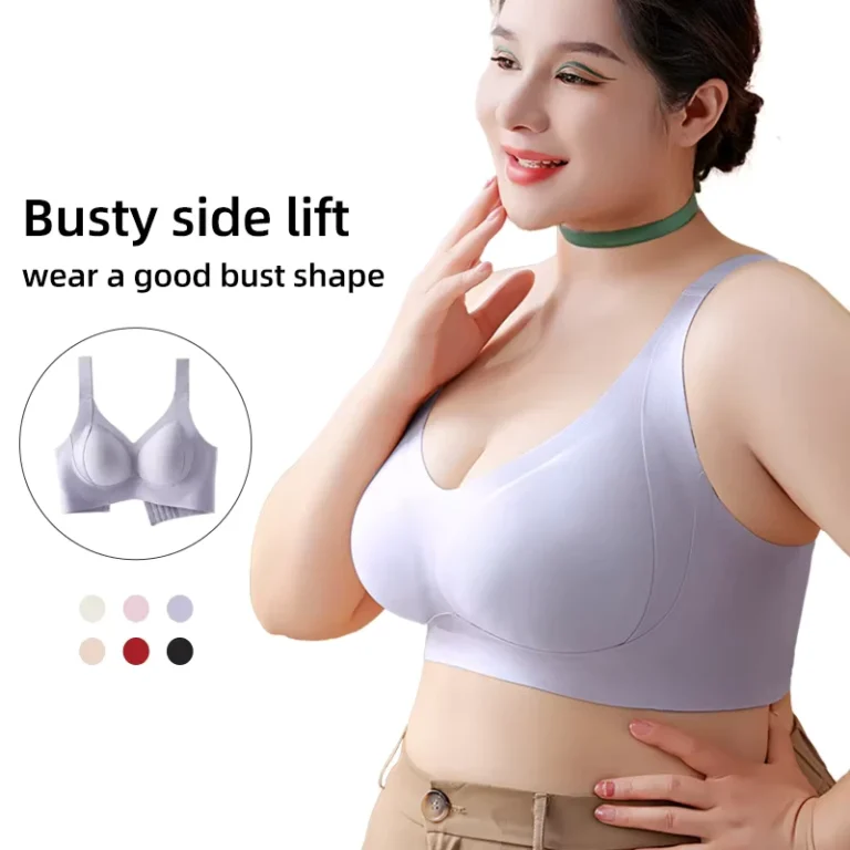 Womens-High-Quality-U-neck-Bra-XL-Size-Four-Way-Stretch-Breathable-Top-with-Adjustable-Straps-Plus-Size-Bra