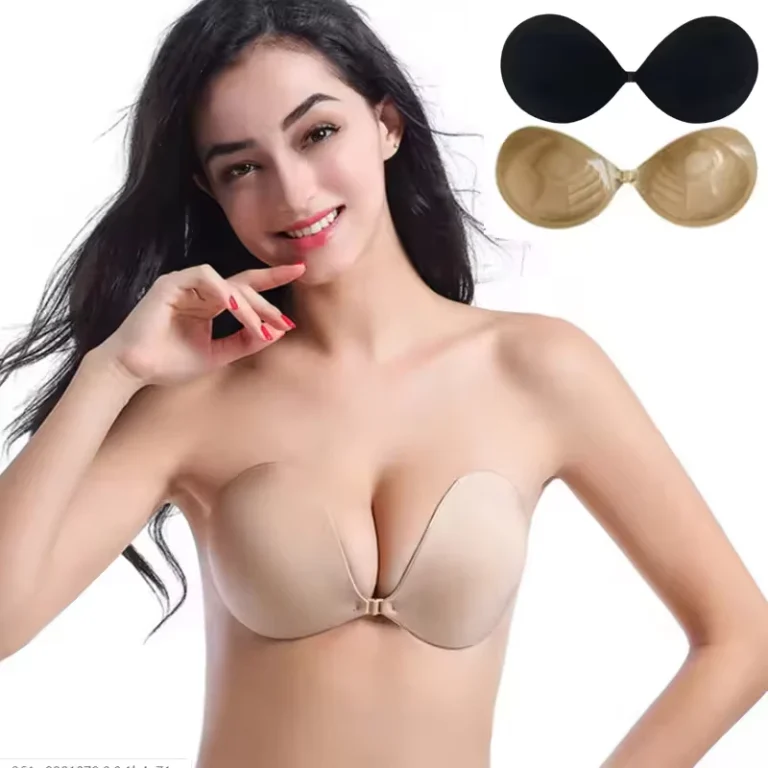 Womens-Intimates-One-Piece-Solid-Pattern-Sexy-Invisible-Push-up-Bra-3-4-Cup-Wire-Free-Breathable-Comfortable