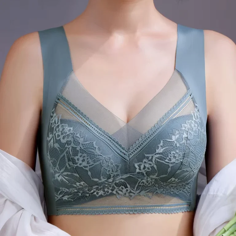 Womens-Lace-Tank-Top-Style-Bra-Breathable-Thin-Lingerie-Anti-Sagging-Support-Bra