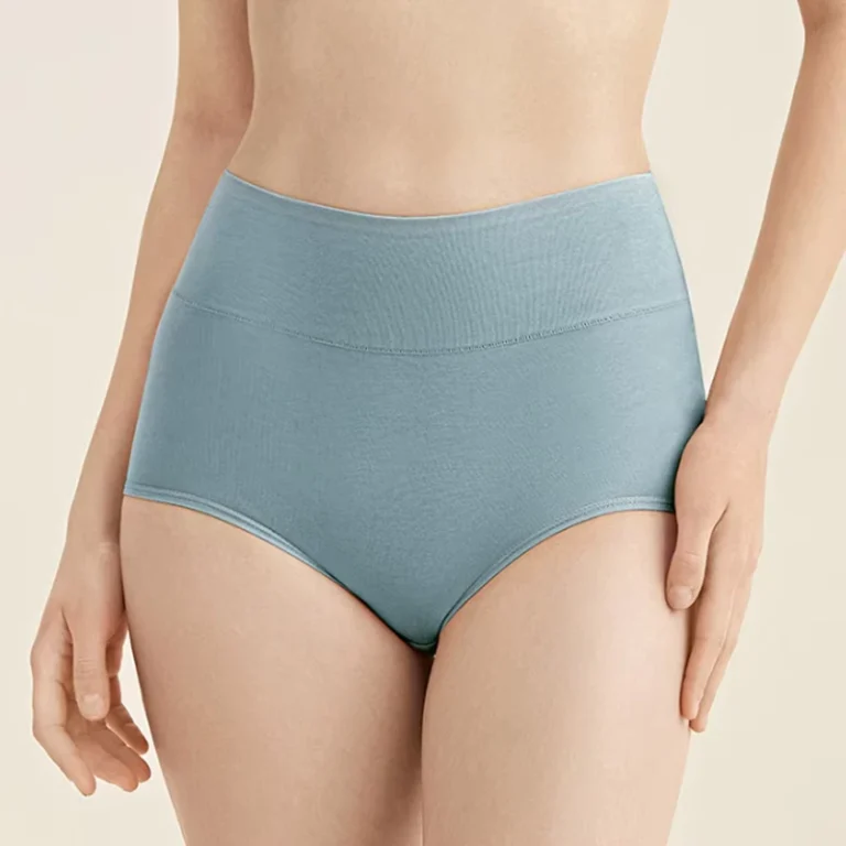 Womens-Plus-Size-Breathable-Body-Shaper-Underwear-High-Waist-Cotton-Briefs-Boyshorts-Lace-Embroidery-Hollow-Design