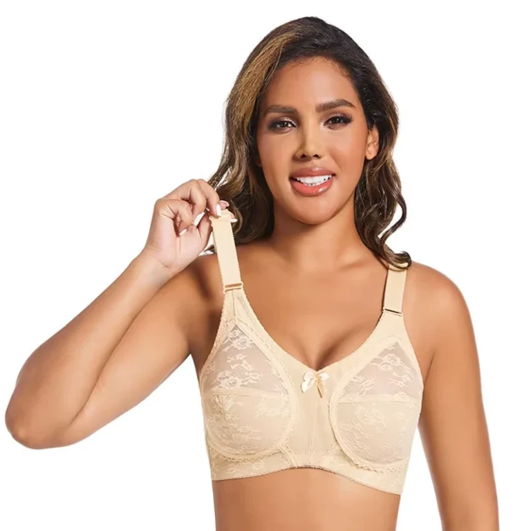 Womens-Plus-Size-Full-Coverage-Unlined-Bra-Wirefree-Sexy-Lace-Comfortable-Breathable-Seamless-Sleep-Bralette-for-Large-Bust