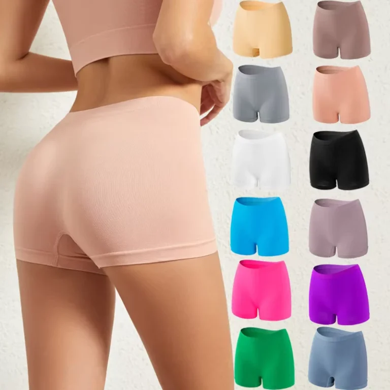 Womens-Plus-Size-Underwear-Seamless-Scrunch-Bum-Shorts-Gym-Yoga-Leggings-Sports-Boxer-Briefs-for-Chubby-Girls