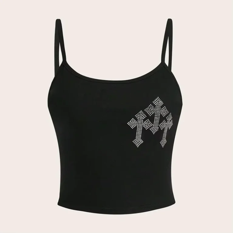 Womens-Rhinestone-Tanks-Camisole-Crop-Top-Sleeveless-Slim-Crystal-Camis-Tank-Top