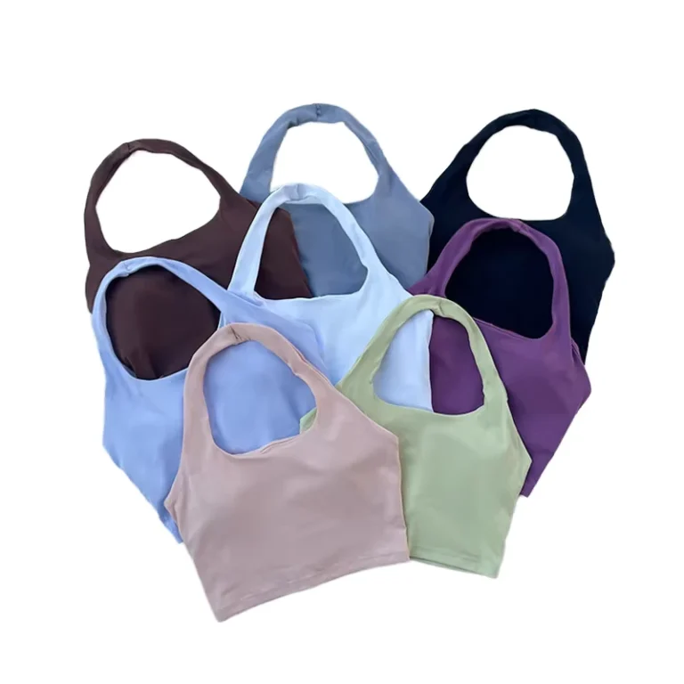 Womens-Ruched-Short-Sports-Tank-Top-Multi-color-Skin-friendly-Breathable-Yoga-Fitness-Inner-Outer-Wear-Camisole
