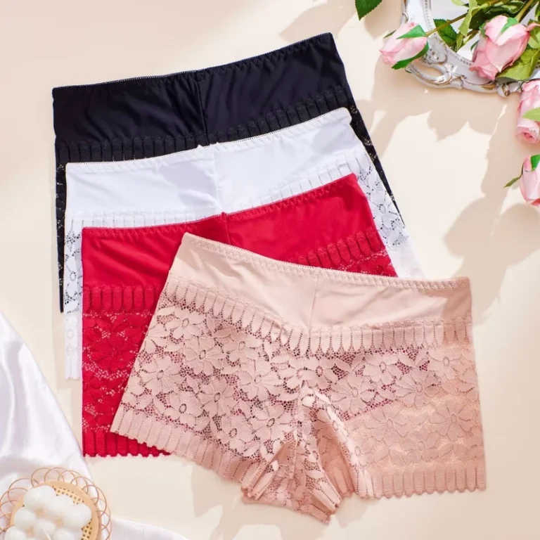 Womens-Seamless-Mid-Waist-Lace-Panties-Thin-Breathable-Briefs-Plus-Size-Panties-for-Women-Underwear