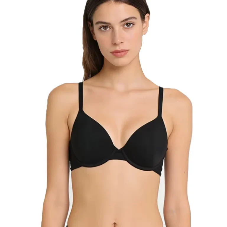 Womens-Solid-Strapless-Push-Up-Bra-Pure-Black-Logo-36B-Wear-Everywhere