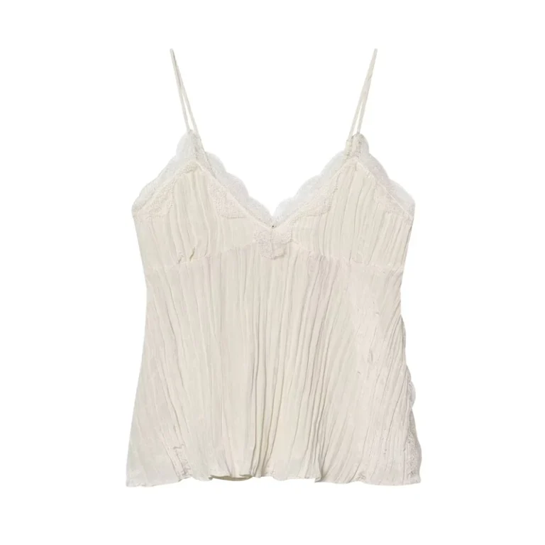 Womens-Spring-Summer-Pure-Sweet-Versatile-V-neck-Patchwork-Ruffled-Camisole-Top-Vest-7969035