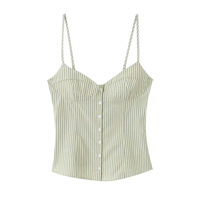 Womens-Summer-Sweet-and-Fashionable-V-neck-Striped-Tight-fitting-Bustier-style-Camisole-Top-2690158