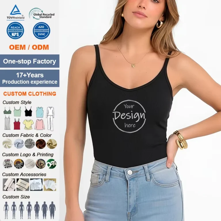 Womens-Tank-Tops-Fashion-Seamless-Crossover-Bustier-Built-In-Bra-Knitted-Camisole-Top-Customizable-Factory-Direct-Fast-Sampling