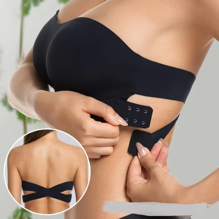 Womens-Thin-Strapless-Bra-Cross-side-clasp-Underwear-Nylon-Same-Style-for-Europe