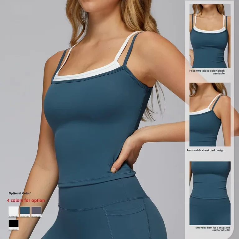 Womens-Two-Piece-Camisole-Tank-Top-Skinny-Breathable-Lightweight-Plus-Size-Fitness-Yoga-Running-Front-Logo