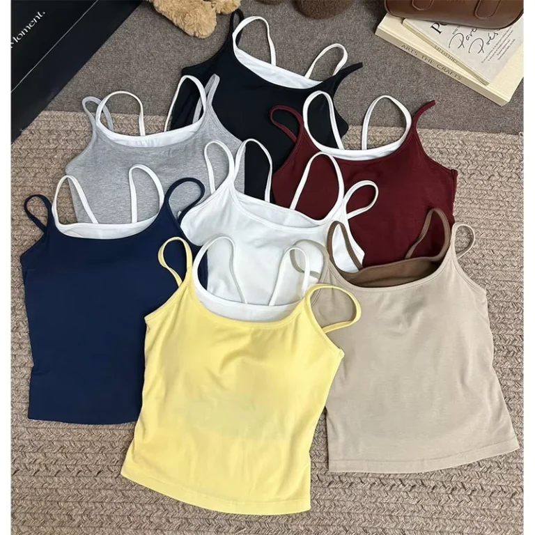 Womens-Vests-Camisoles-Cropped-Tank-Tops-Yoga-Bras-Candy-colored-Tank-Tops