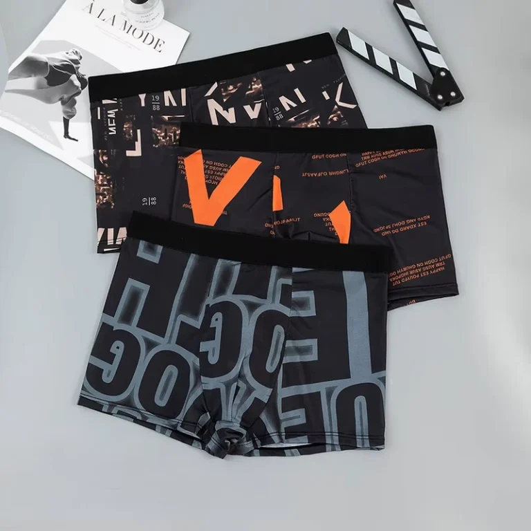 YIHONG-Ff4467-Letter-Printed-Summer-Cool-Men-Boxers-Briefs-Shorts-Stretch-Soft-Breathable-Ice-Silk-Boxers-Underwear-For-Men