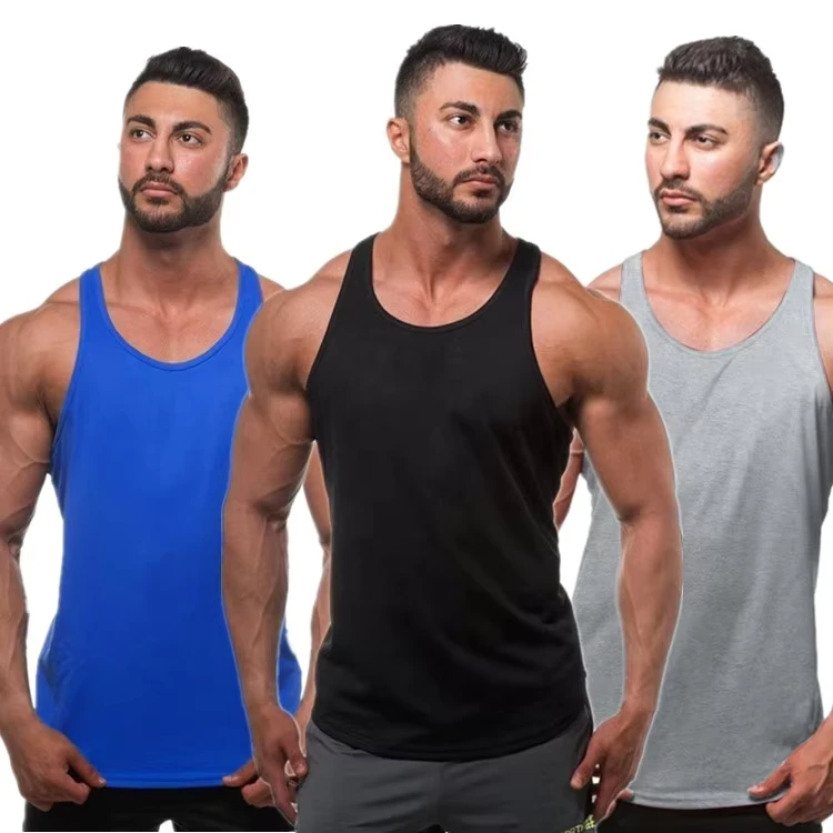 logo-Custom-Cotton-Sports-Mens-Workout-Gym-Fitness-Training-Running-Men-Undershirt-Tank-Top-Vest-Singlet-Tank-Tops